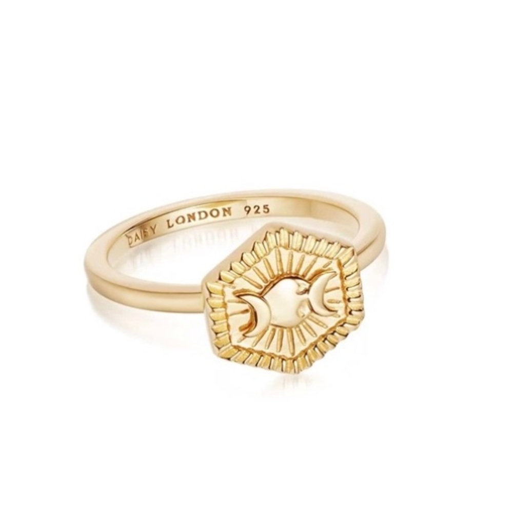 DAISY London Jewelry Ring 18Ct Gold Plate